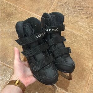 Black Kids Figure Skates